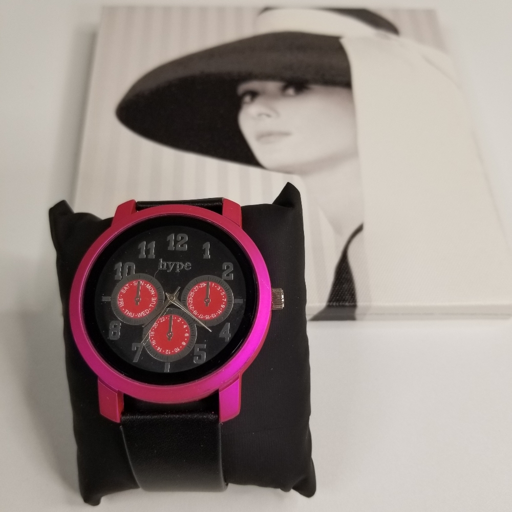 Women's Fashion Watch Hot Pink Hype New